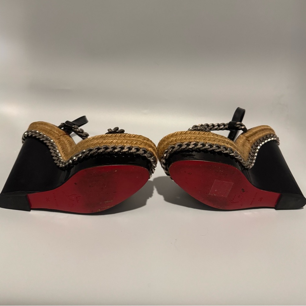 Christian Louboutin Chain Wedge Platform espadrille - Picture 6 of 12